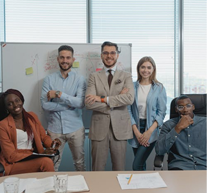 Recruiting team in a meeting room